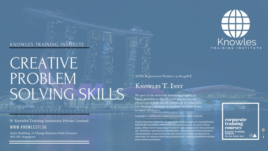 Creative Problem Solving Skills Course in Timor-Leste