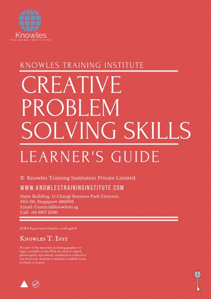 Creative Problem Solving Skills Training Course in Timor-Leste Learner’s Guide
