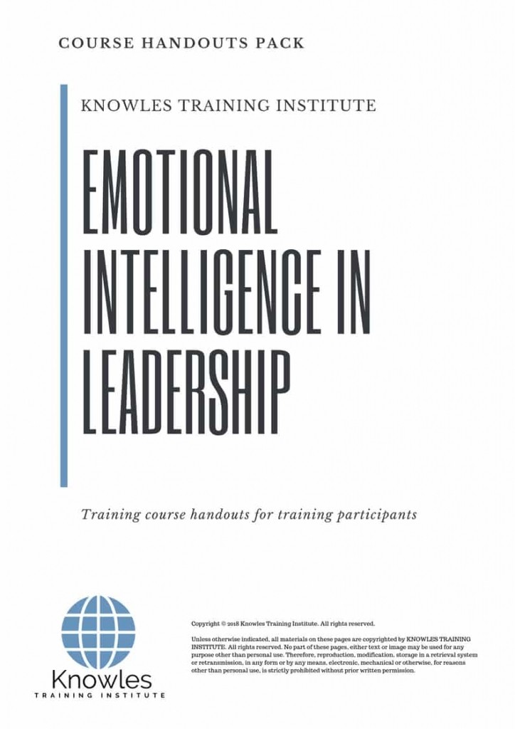 Emotional Intelligence In Leadership Course in Timor-Leste Handouts