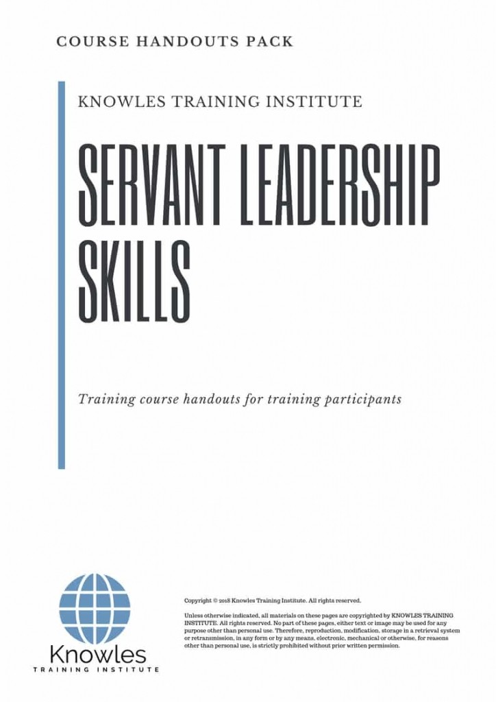 Servant Leadership Skills Course in Timor-Leste Handouts