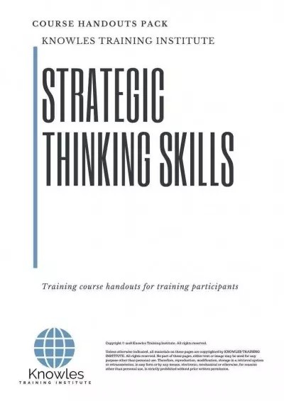 Strategic Thinking Skills Course in Timor-Leste Handouts