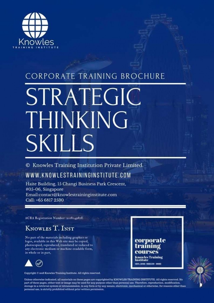 Strategic Thinking Skills Training Course in Timor-Leste Brochure