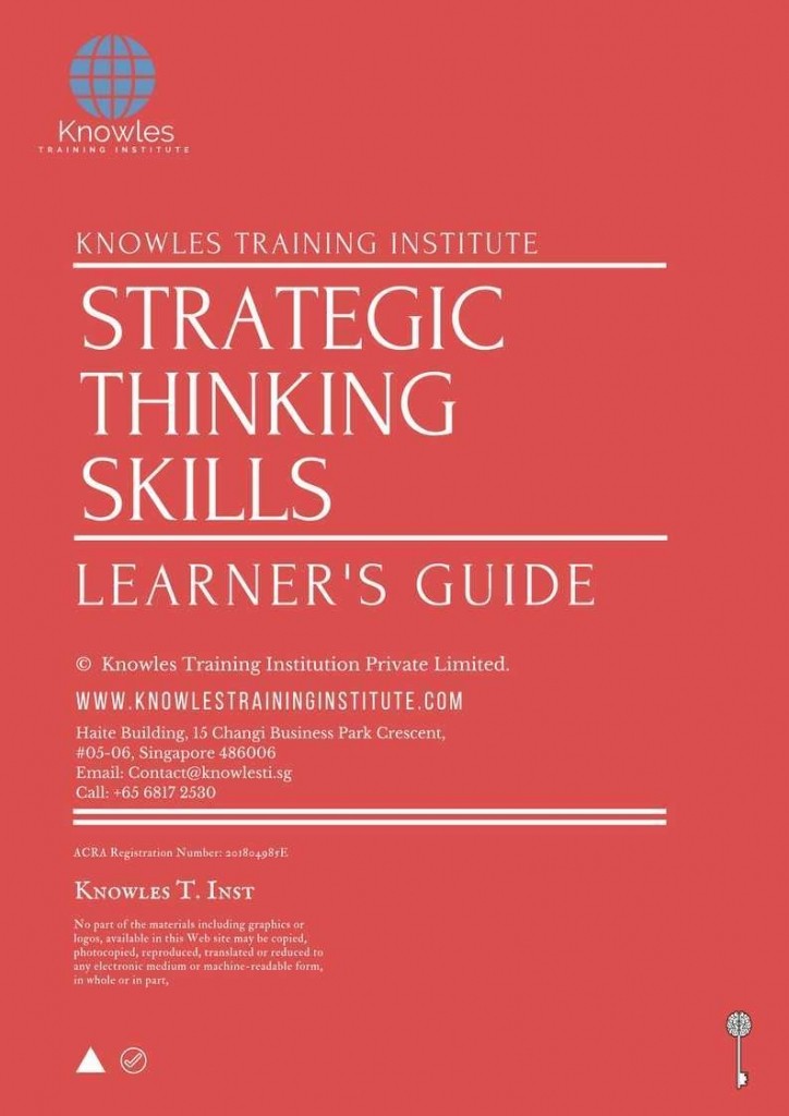 Strategic Thinking Skills Training Course in Timor-Leste Learner_s Guide