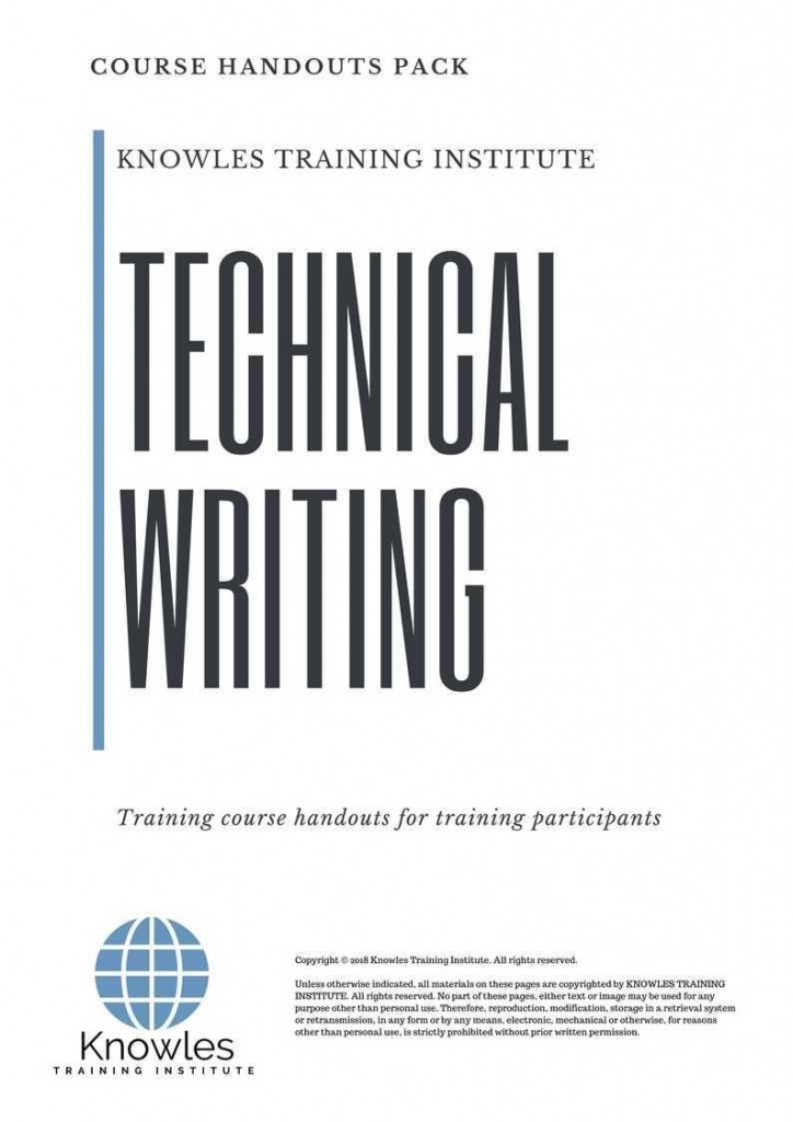 Technical Writing Training Course in Timor-Leste Handouts